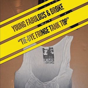 Young Fabulous & Broke - Tie Dyed- Fringe Tank Top